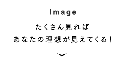 [Image] たくさん見ればあなたの理想が見えてくる！