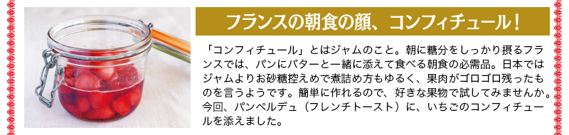フランスの朝食の顔、コンフィチュール