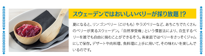 スウェーデンではおいしいベリーが採り放題！？