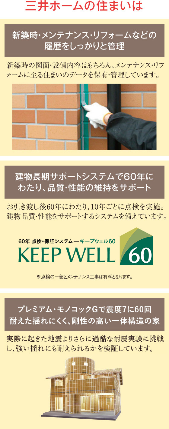 三井ホームの住まいは